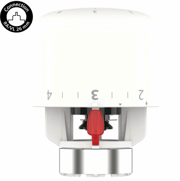 Danfoss Aero RAVL, Vanne thermostatique de radiateur avec soufflet thermostatique rempli de gaz et capteur intégré. robinets-thermostatiques